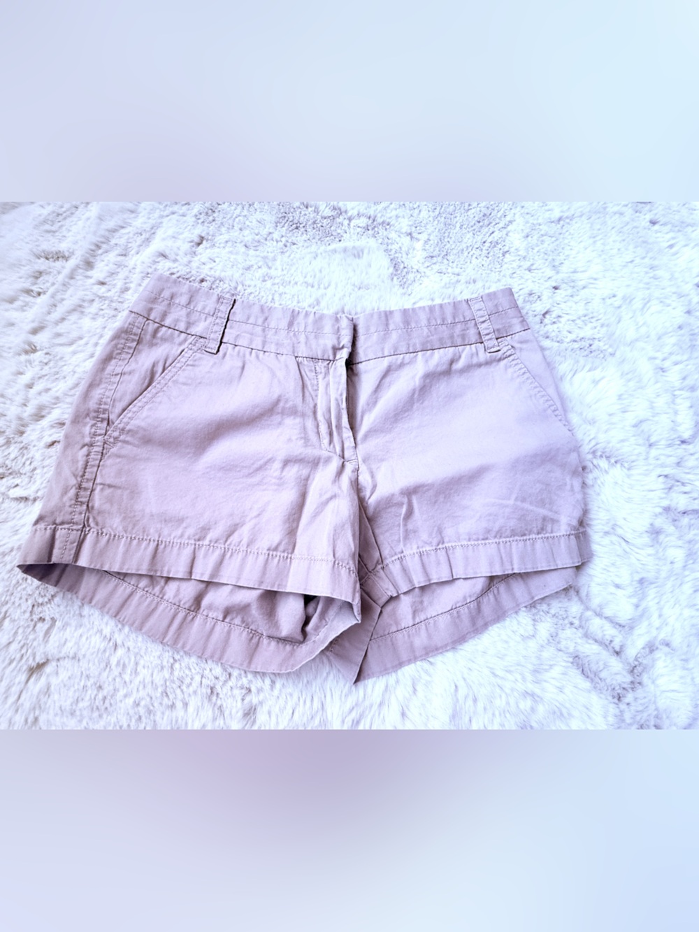 J. Crew Light Taupe Women's Cotton-Blend Shorts